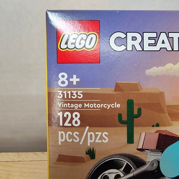 LEGO Creator 3 In 1 Vintage Motorcycle 128 Pcs - 8+ SEALED - Picture 3 of 3
